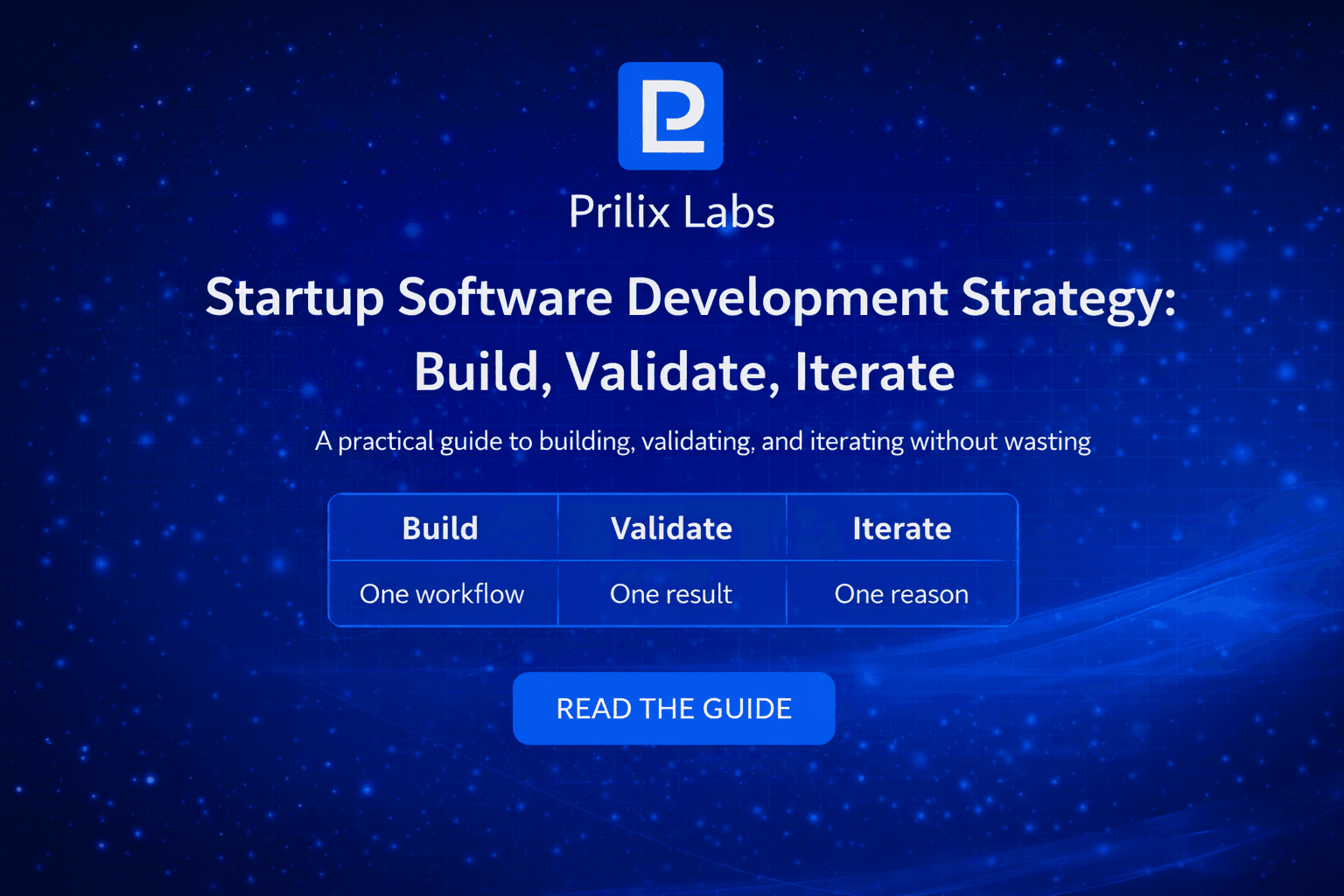 Startup Software Development Strategy: Build, Validate, Iterate