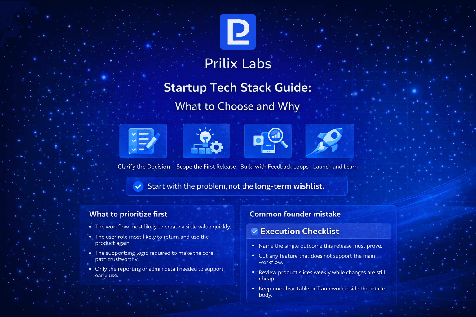 Startup Tech Stack Guide: What to Choose and Why